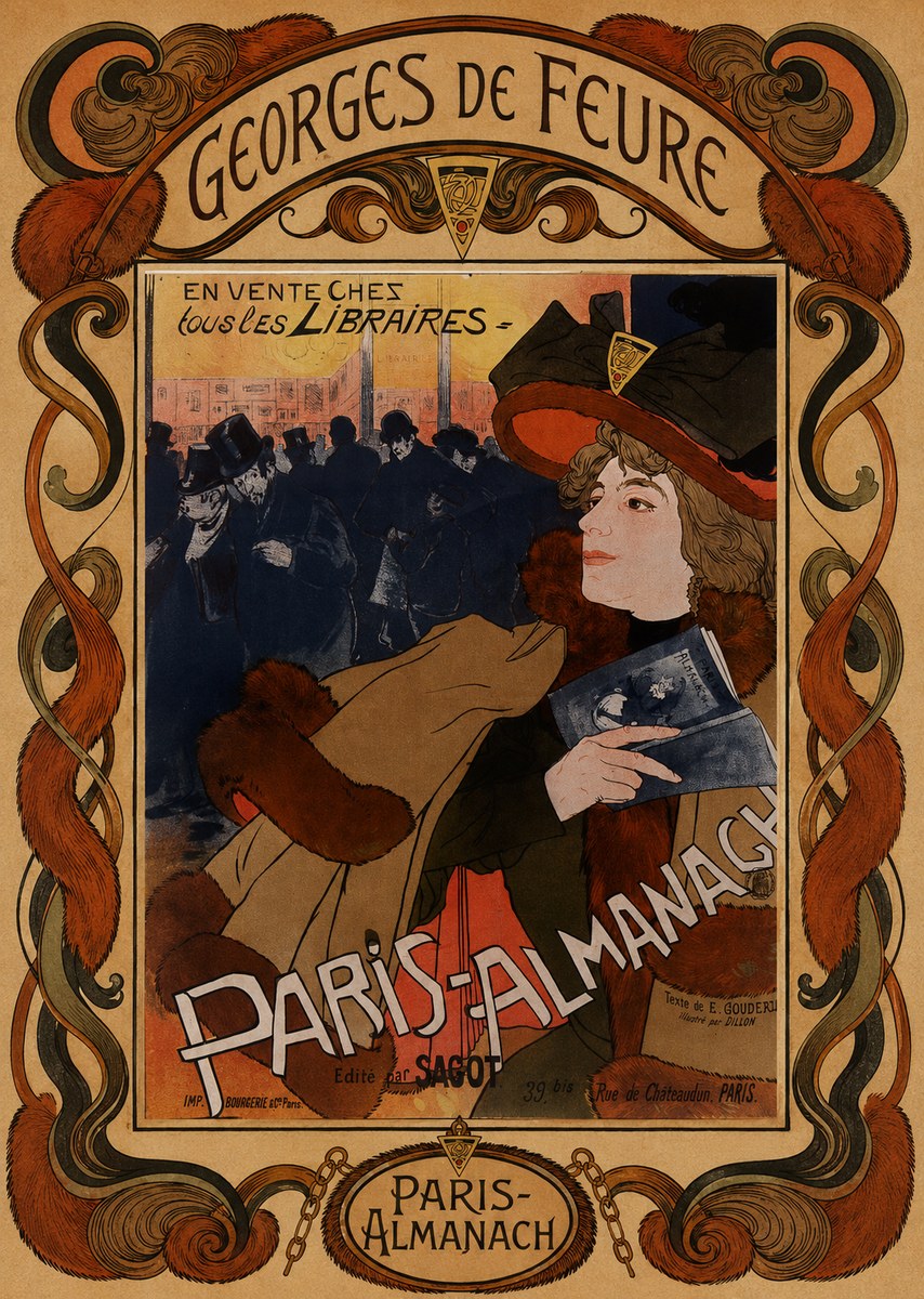 Georges de Feure Paris-almanach III No5 - Poster