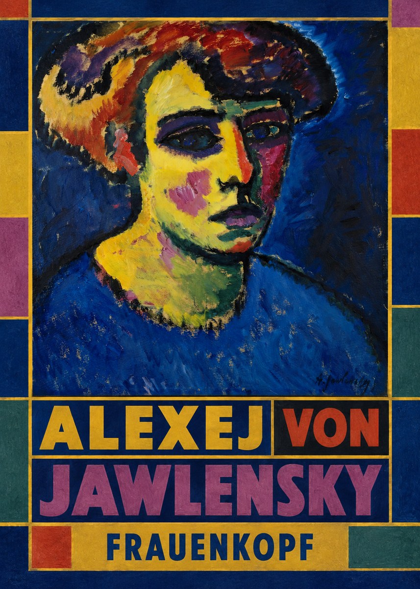 Alexej von Jawlensky Frauenkopf No5 - Poster