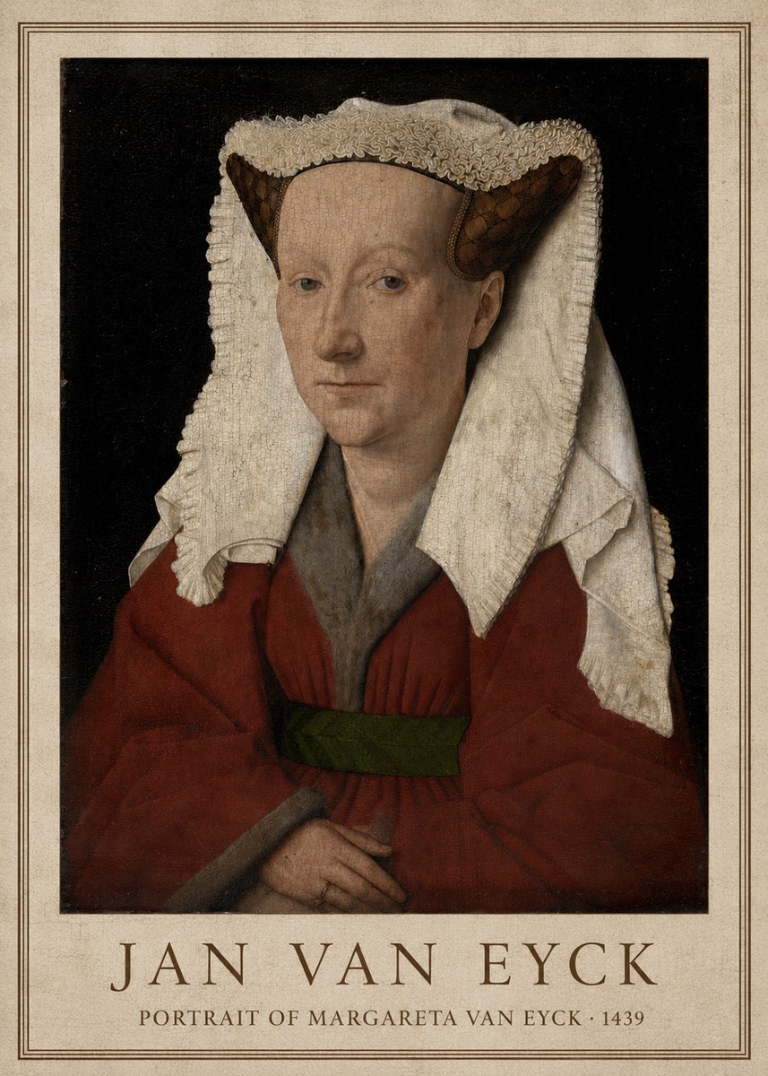 Jan van Eyck Portrait of Margareta Van Eyck No1 - Poster