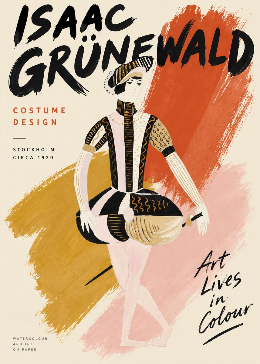 Isaac Grünewald Costume Study VI No3 - Poster