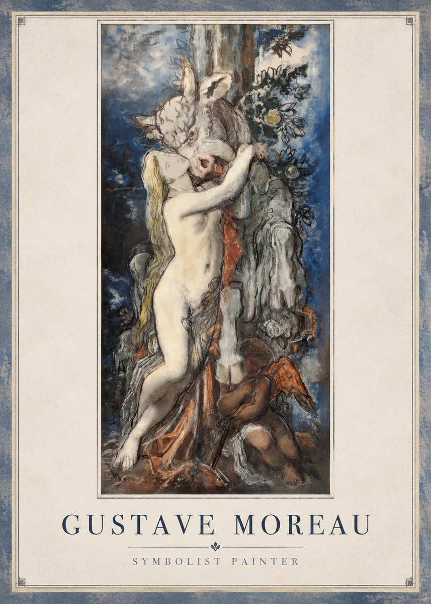 Gustave Moreau Europe and the Bull No2 - Poster
