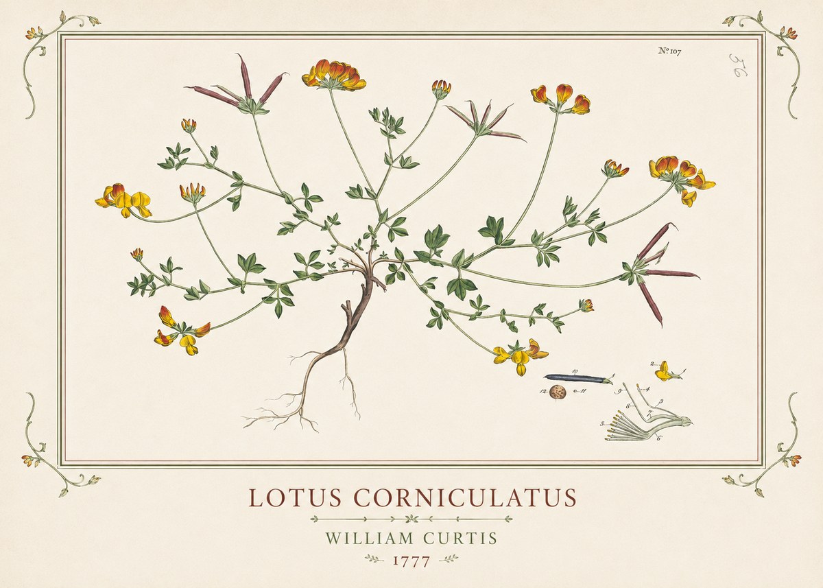 William Curtis Lotus Corniculatus III No1 - Poster
