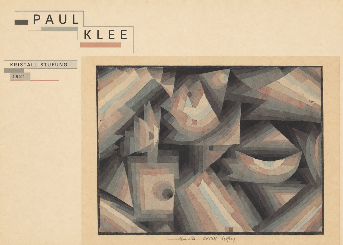 Paul Klee Kristall-stufung II No3 - Poster