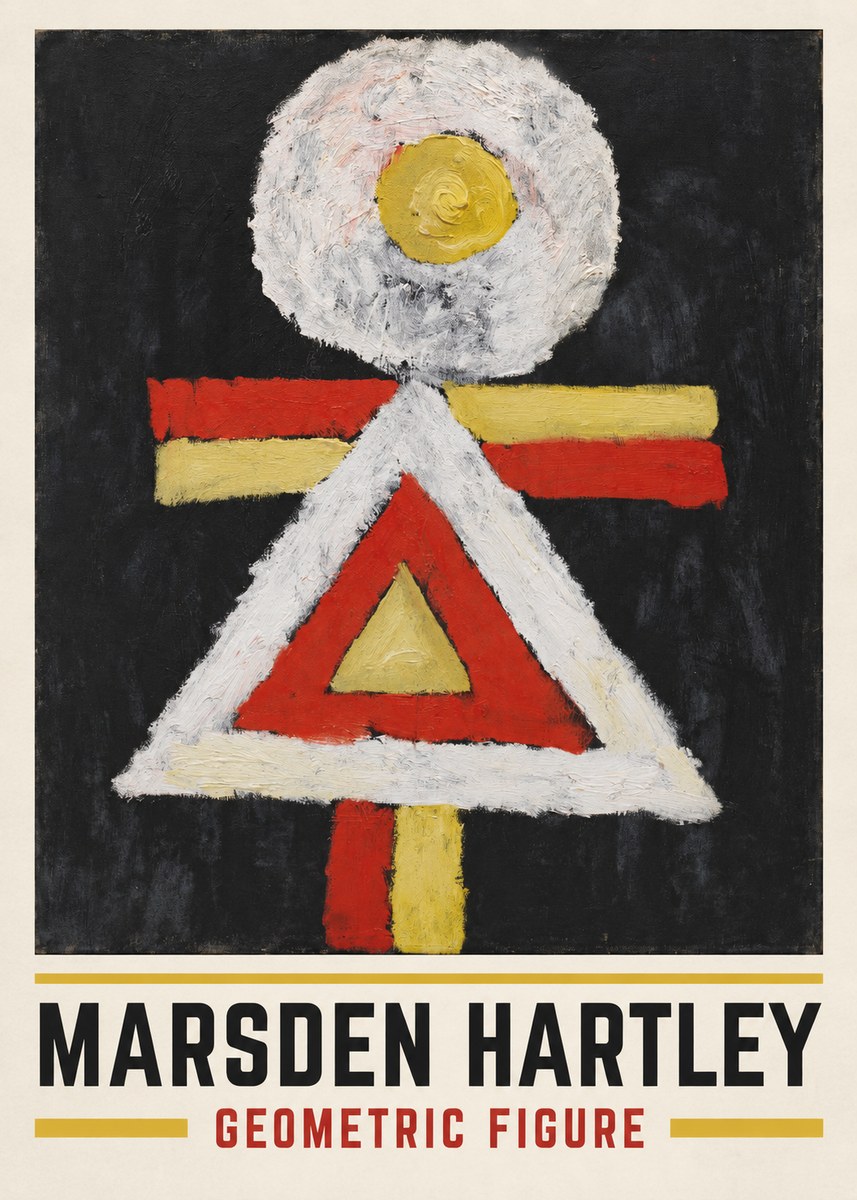 Marsden Hartley Geometric Figure No3 - Poster
