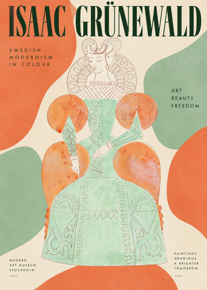 Isaac Grünewald Seated Woman No2 - Poster