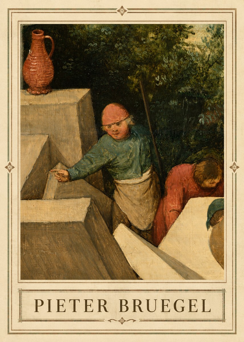 Pieter Bruegel The Tower of Babel XIX No1 - Poster
