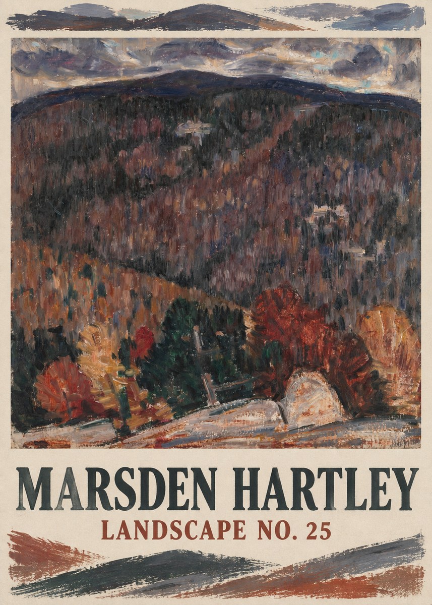 Marsden Hartley Landscape No. 25 No1 - Poster