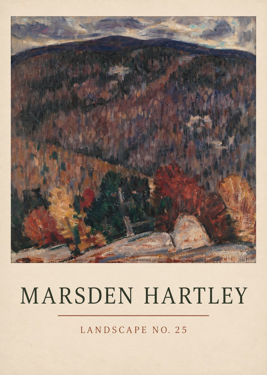 Marsden Hartley Landscape No. 25 No3 - Poster