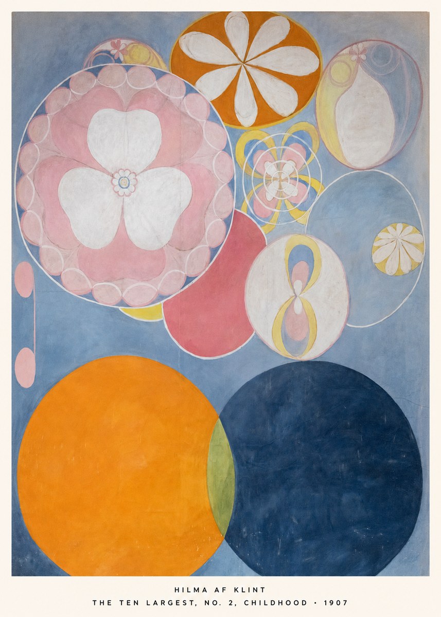 Hilma af Klint The Ten Largest, No. 2, Childhood No5 - Poster