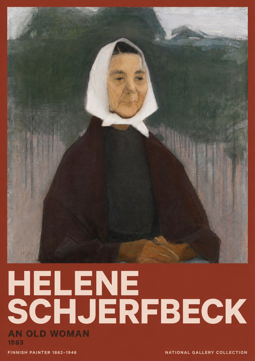 Helene Schjerfbeck An Old Woman No2 - Poster