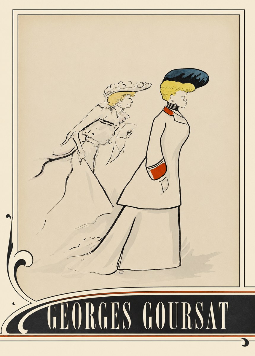Georges Goursat Elegant Promenade No3 - Poster