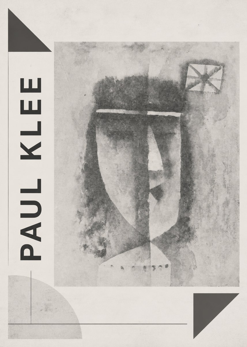 Paul Klee Head of a Man No2 - Poster