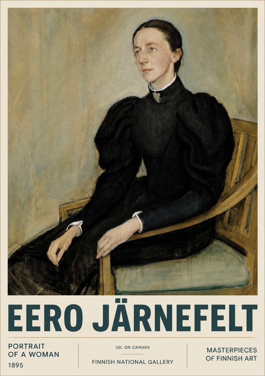 Eero Järnefelt Portrait of a Woman No4 - Poster