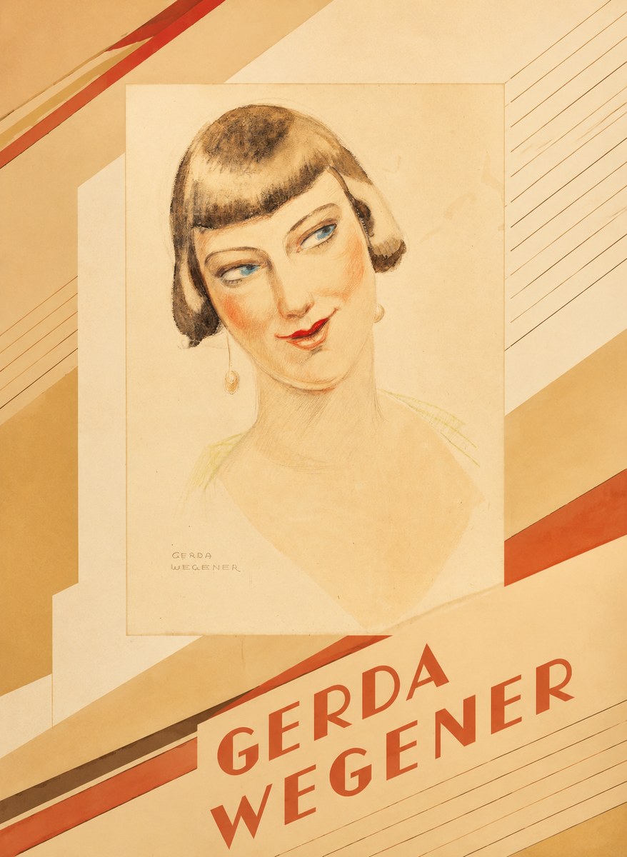 Gerda Wegener Portrait of a Lady No4 - Poster
