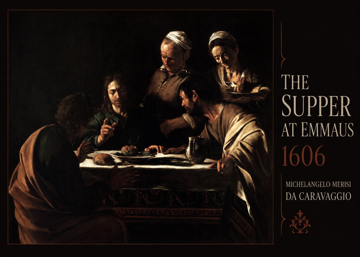 Michelangelo Merisi da Caravaggio The Supper at Emmaus II No5 - Poster