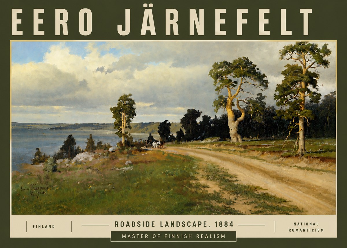 Eero Järnefelt Roadside Landscape, 1884 No5 - Poster