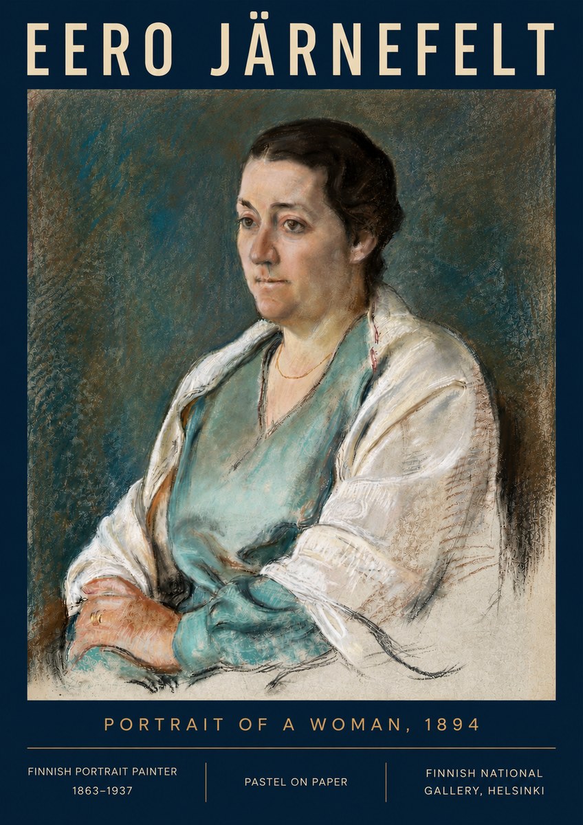 Eero Järnefelt Portrait of a Woman, 1894 No4 - Poster