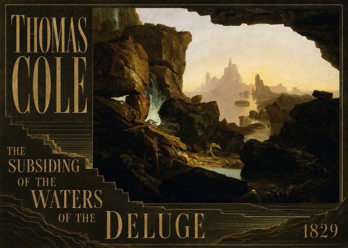 Thomas Cole The Subsiding of the Waters of the Deluge II No5 - Poster