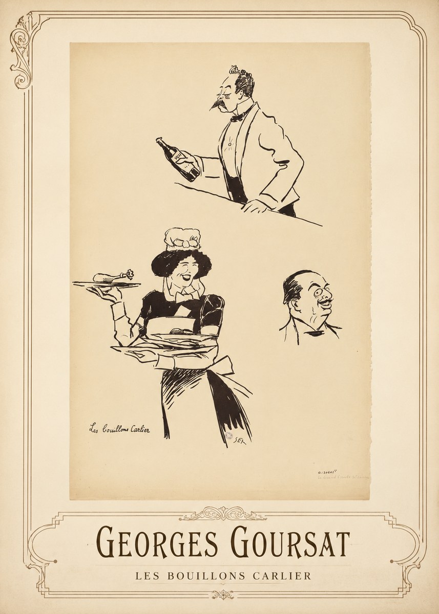 Georges Goursat Les Bouillons Carlier II No1 - Poster