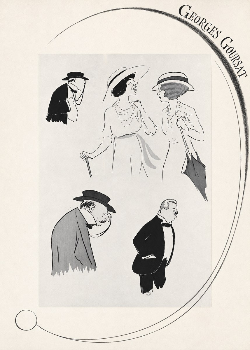 Georges Goursat Character Studies No6 - Poster