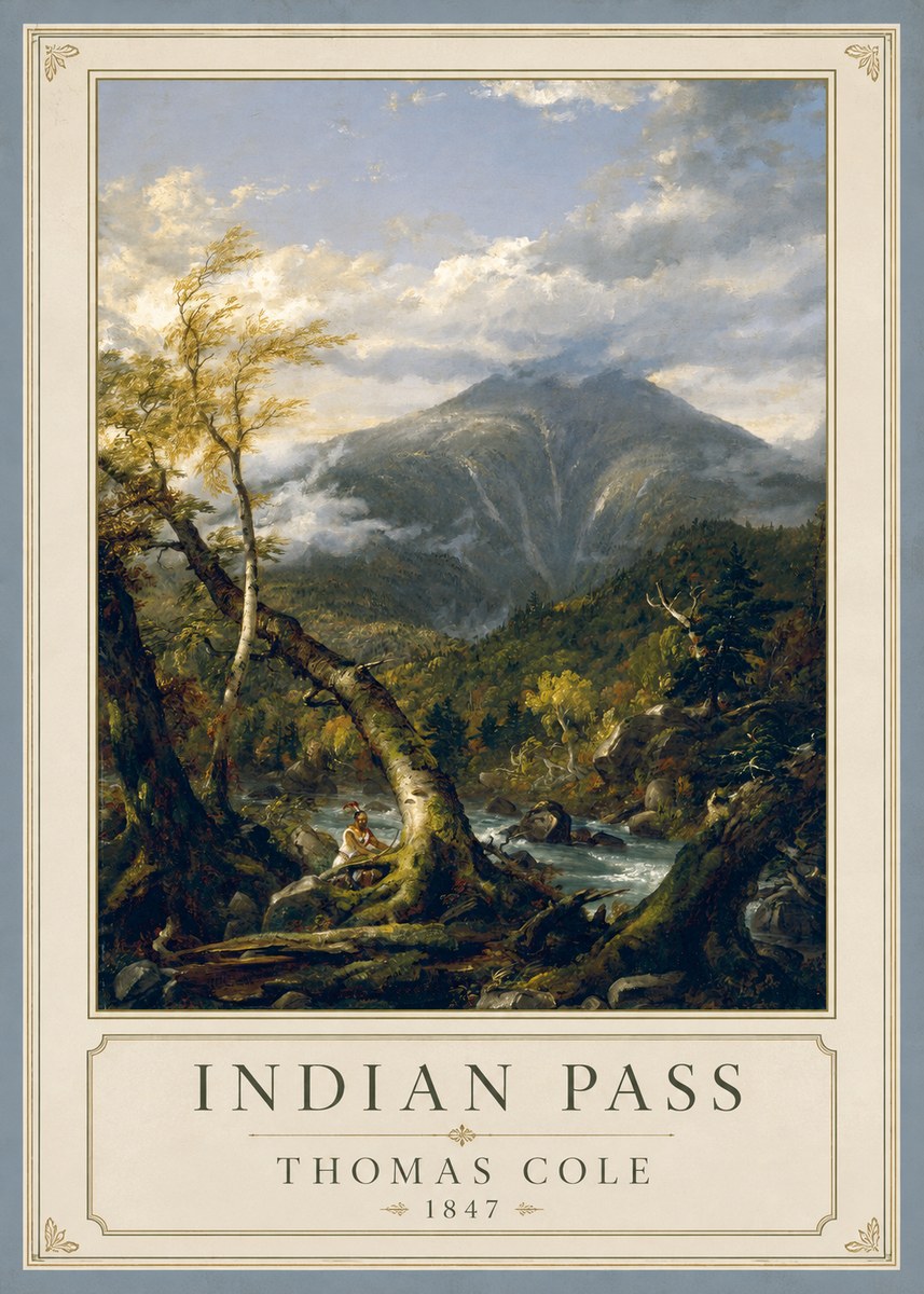 Thomas Cole Indian Pass II No1 - Poster