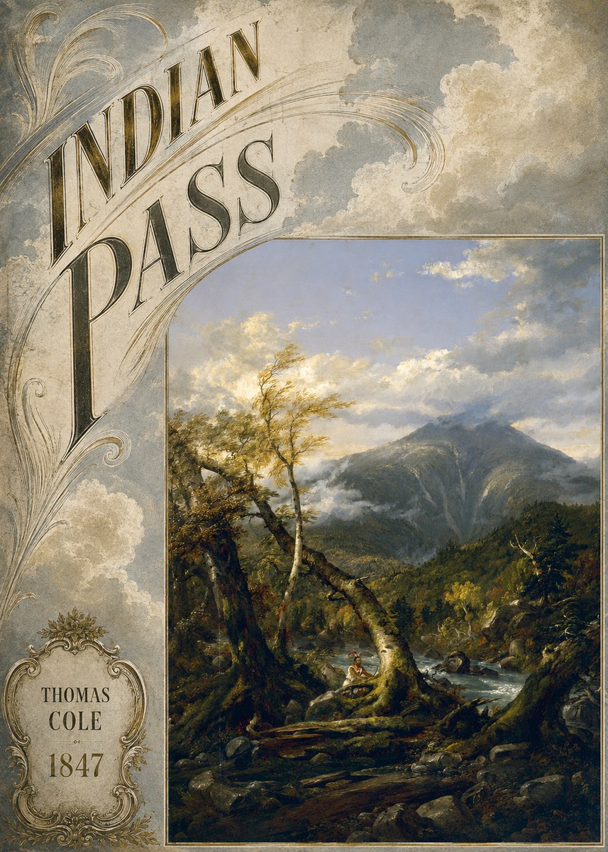Thomas Cole Indian Pass II No5 - Poster