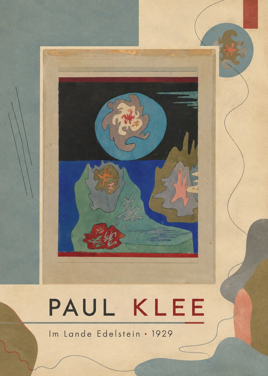 Paul Klee Im Lande Edelstein No4 - Poster