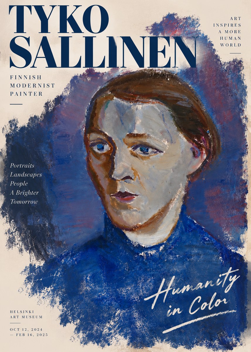 Tyko Sallinen Portrait II No3 - Poster