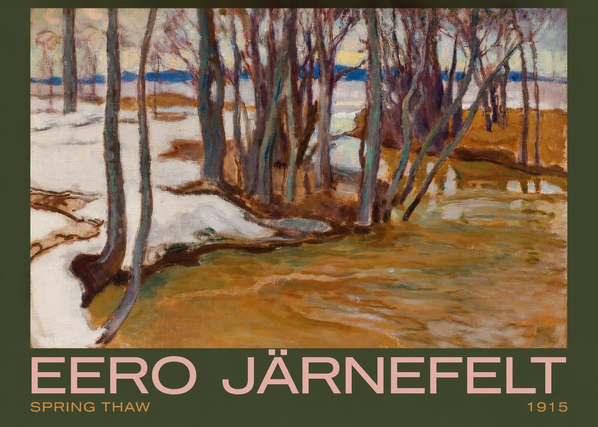 Eero Järnefelt Spring Thaw No2 - Poster