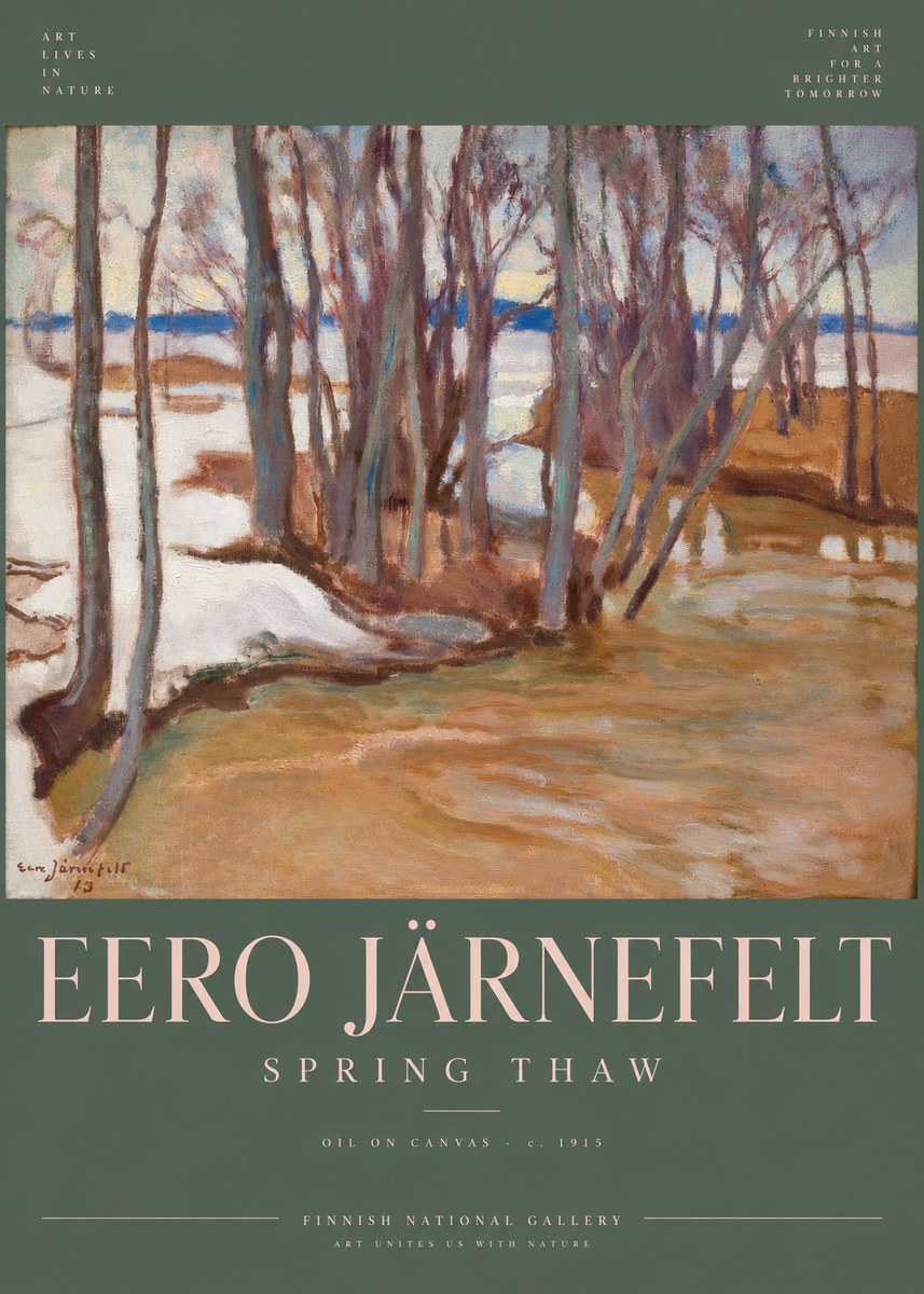 Eero Järnefelt Spring Thaw No6 - Poster