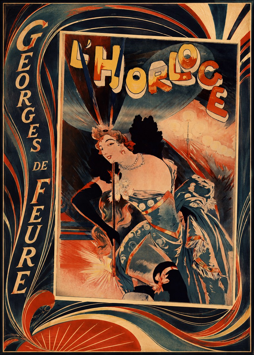 Georges de Feure L'horloge III No2 - Poster