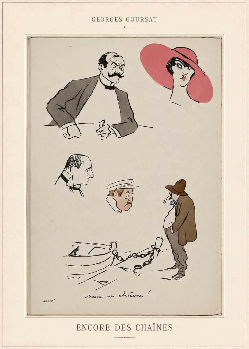 Georges Goursat Encore Des Chaînes! No4 - Poster