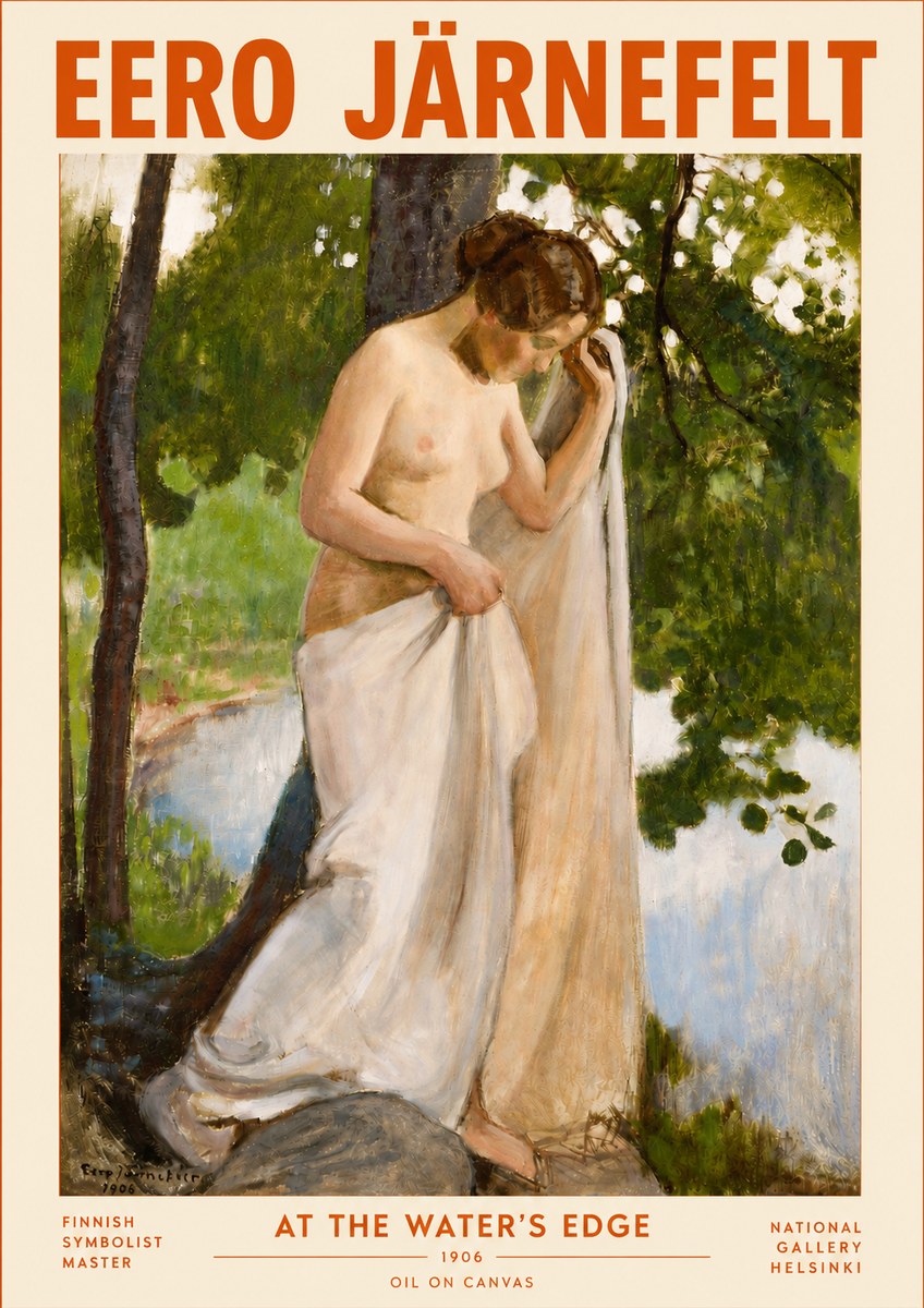 Eero Järnefelt At the Water's Edge No4 - Poster