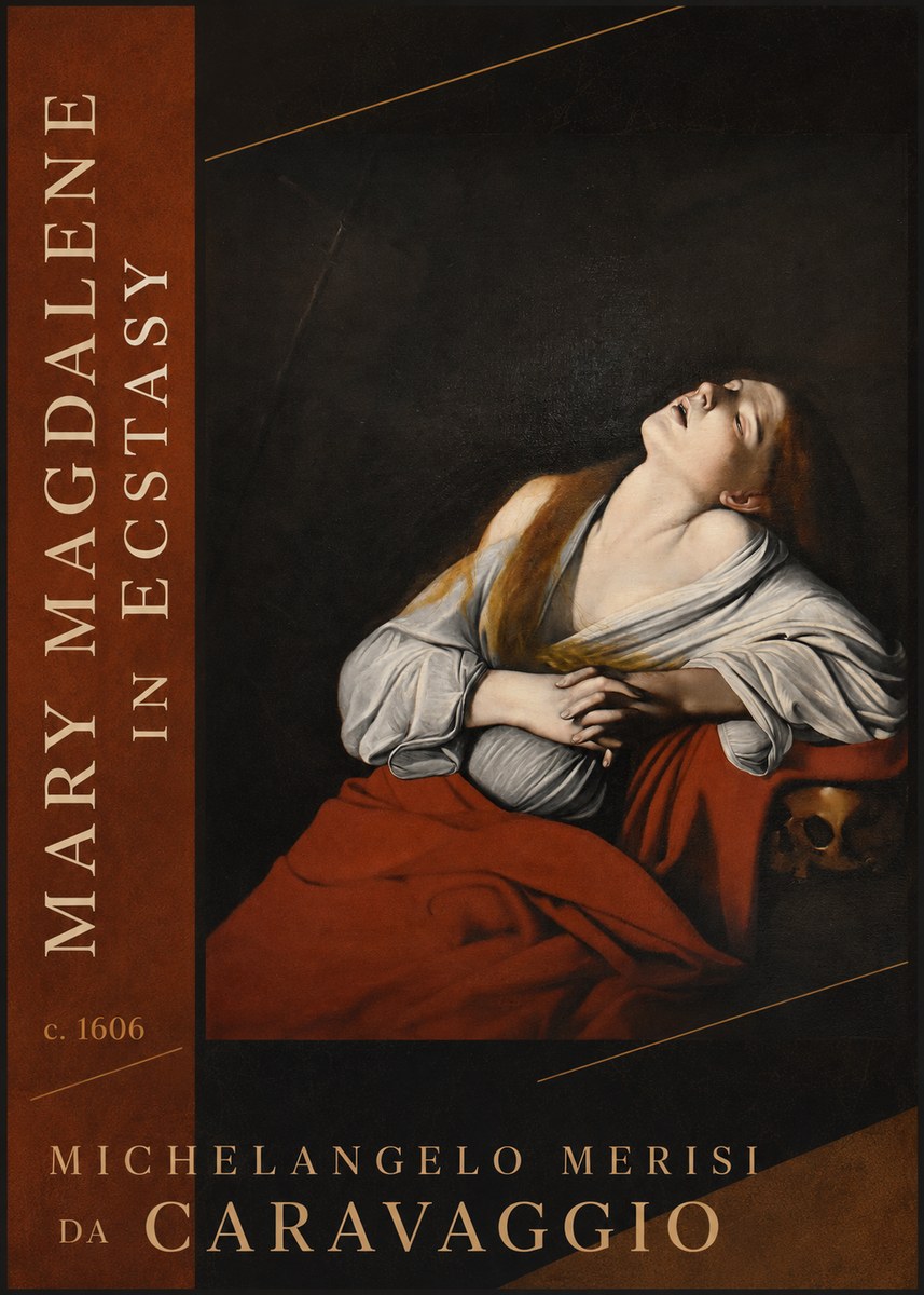 Michelangelo Merisi da Caravaggio Mary Magdalene in Ecstasy No2 - Poster