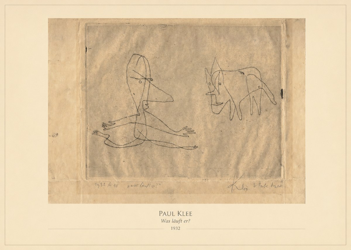 Paul Klee Was Läuft Er? No4 - Poster