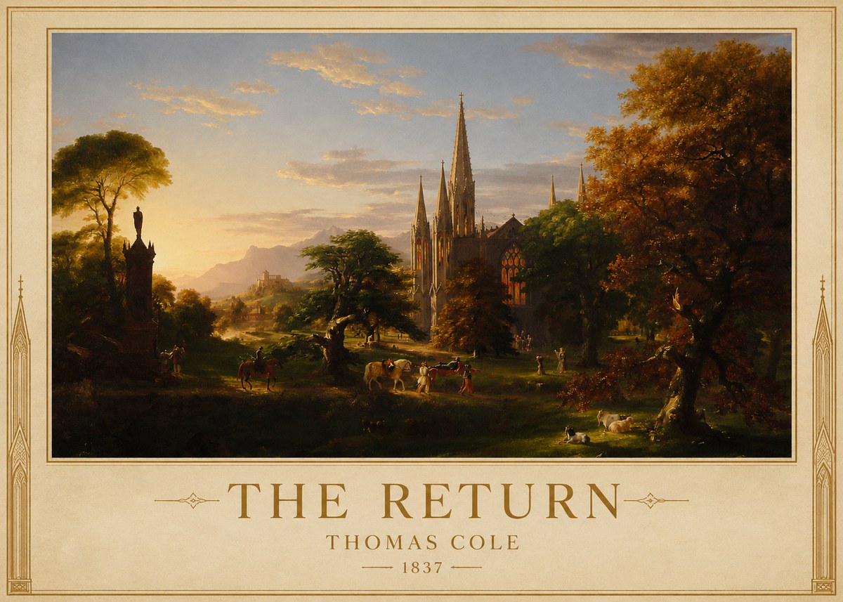 Thomas Cole The Return III No1 - Poster