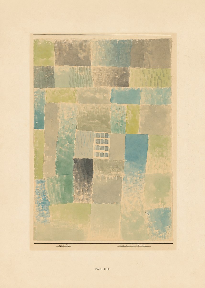 Paul Klee Erstes Haus Einer Siedelung No6 - Poster