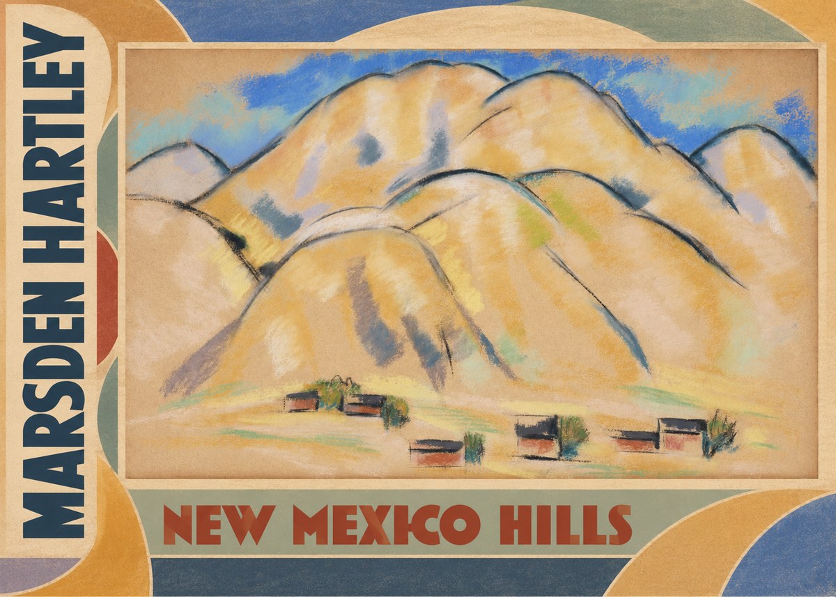 Marsden Hartley New Mexico Hills No3 - Poster