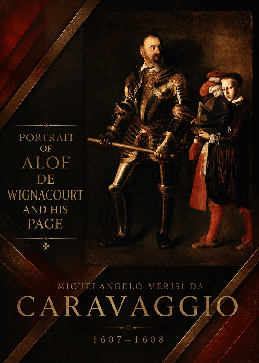 Michelangelo Merisi da Caravaggio Portrait of Alof De Wignacourt and His Page No5 - Poster