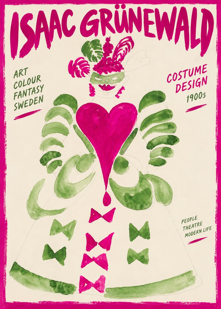 Isaac Grünewald Costume Design XVI No2 - Poster