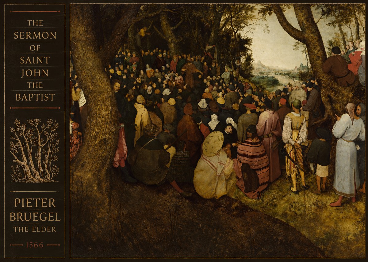 Pieter Bruegel The Sermon of Saint John the Baptist II No3 - Poster