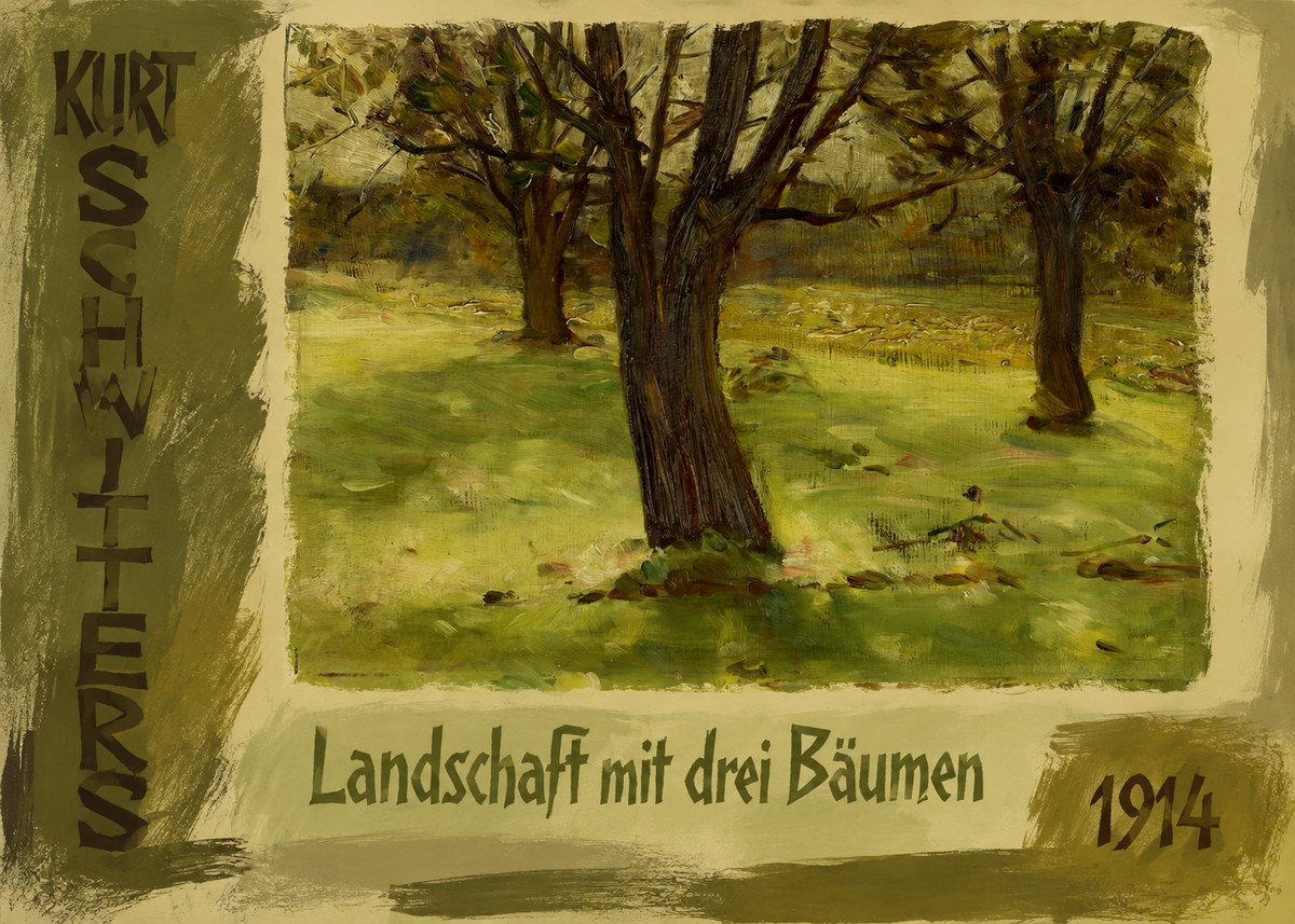 Kurt Schwitters Landschaft Mit Drei Bäumen No3 - Poster